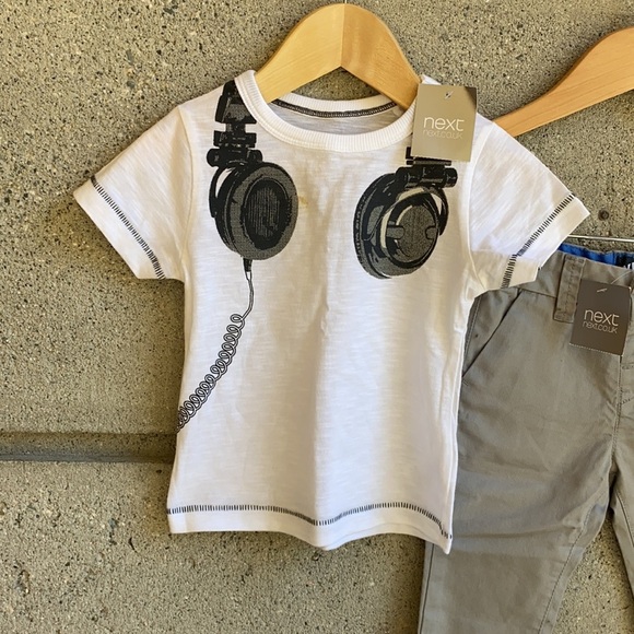 2pc Bundle Next Uk S/S tshirt and Grey pants NWT - Picture 4 of 15